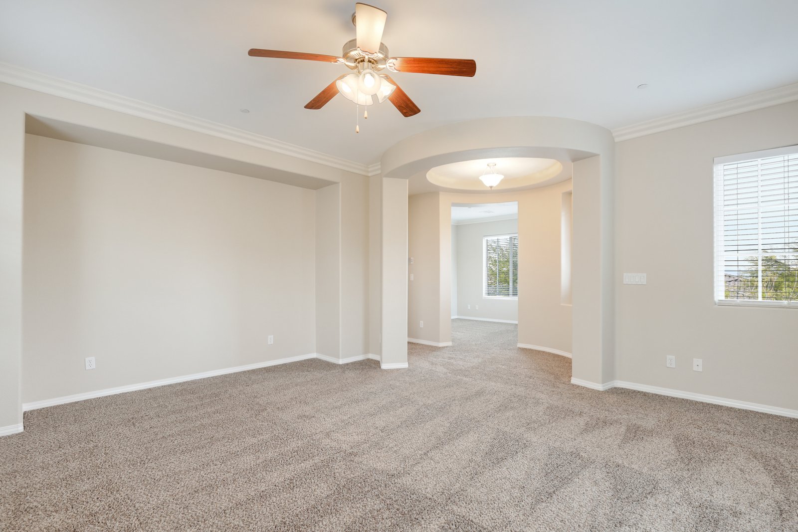 Empty master bedroom before virtual staging